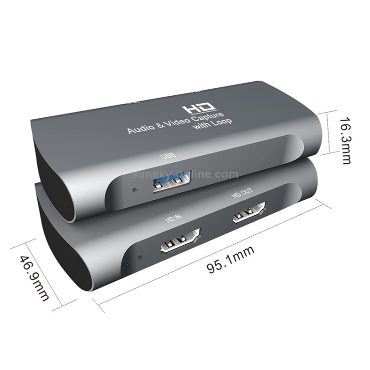 Z27A HDMI Hembra a HDMI Hembra Caja de captura de audio y video USB - 1