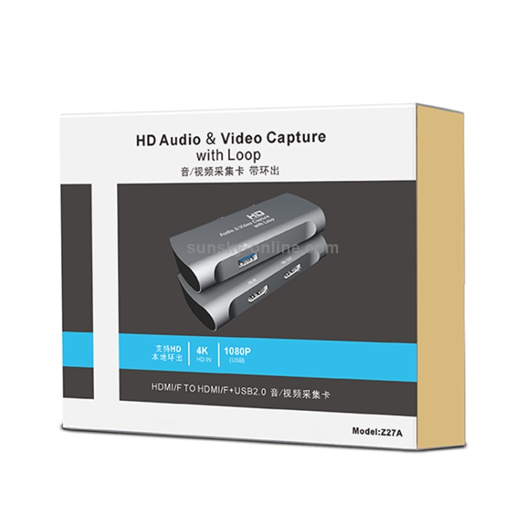 Z27A HDMI Hembra a HDMI Hembra Caja de captura de audio y video USB - 2