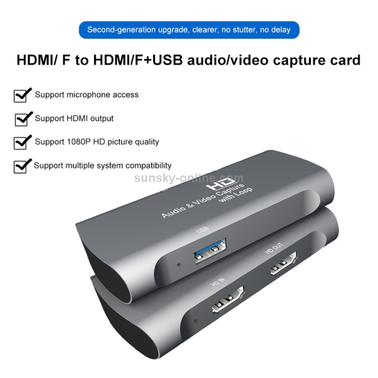 Z27A HDMI Hembra a HDMI Hembra Caja de captura de audio y video USB - 5