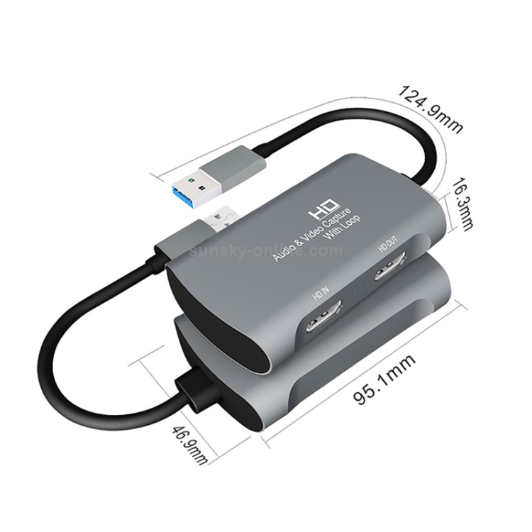 Z31 HDMI hembra a HDMI hembra + Audio + USB 2.0 Caja de captura de video - 1