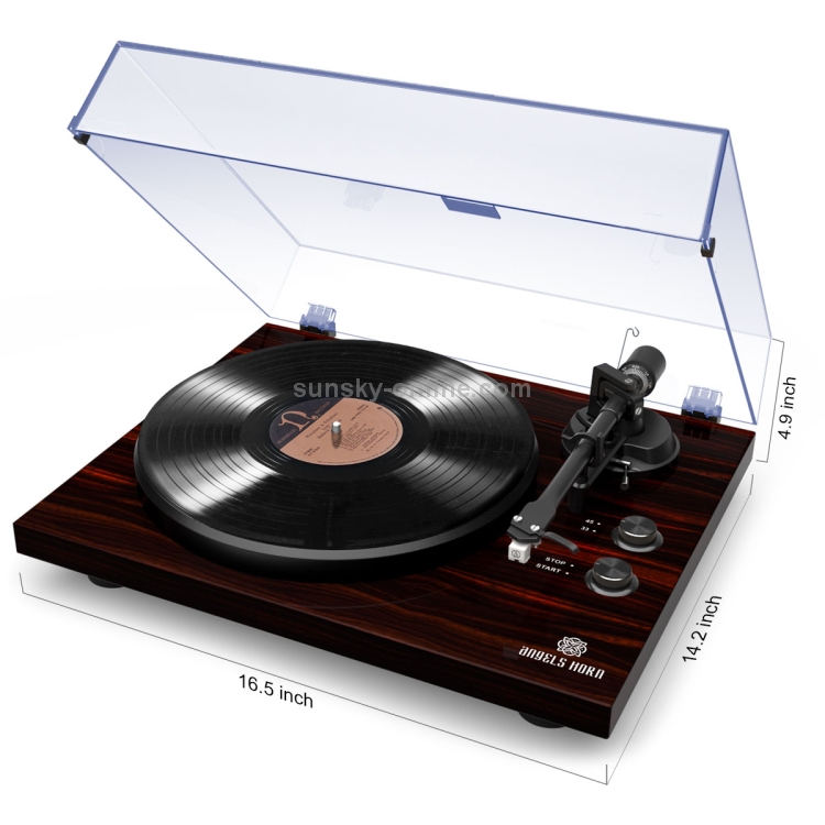 [US Warehouse] Bluetooth Turntable Stereo Record Player with Built-in 2 ...