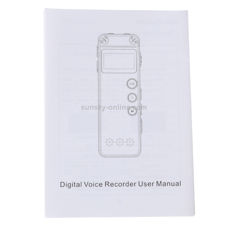 Recordadora de voz de audio portátil VM31, 8GB, reproducción de música de soporte - 6