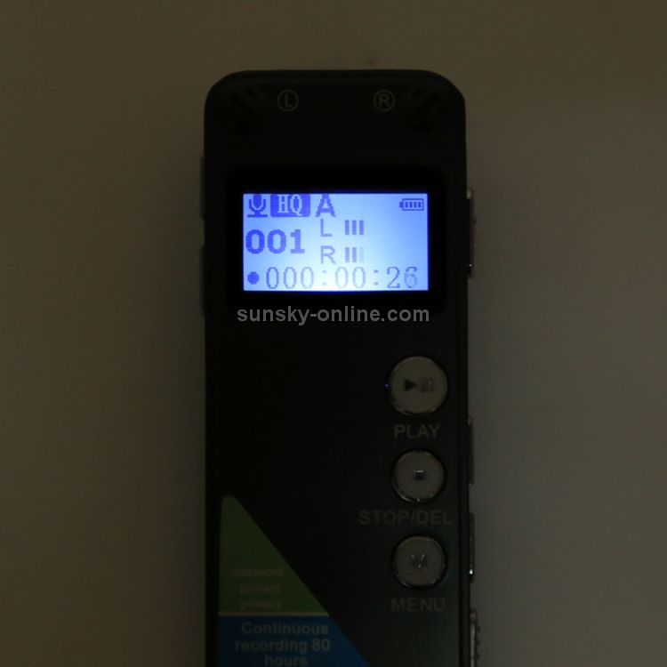 Recordadora de voz de audio portátil VM31, 8GB, reproducción de música de soporte - 7