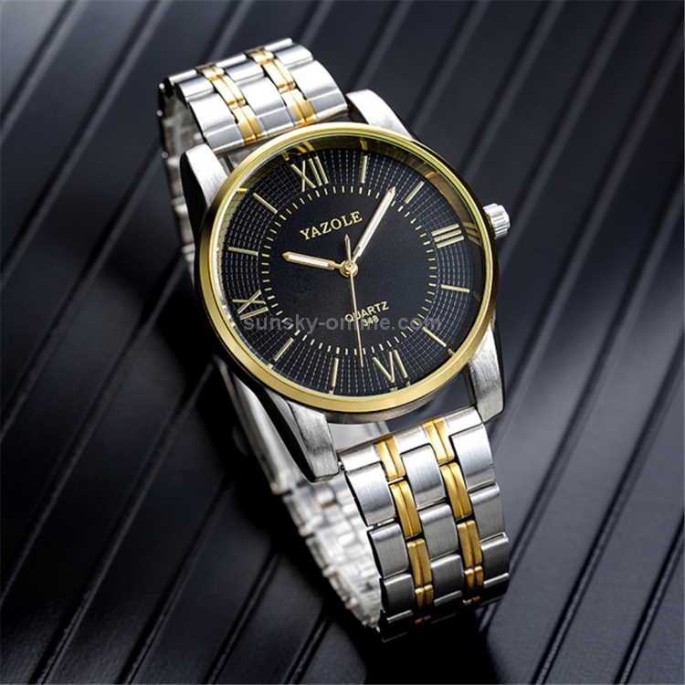 YAZOLE 348 Montre bracelet quartz pour homme avec bracelet en