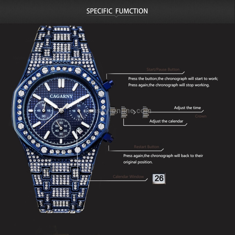 Future black hot sale diamond watch