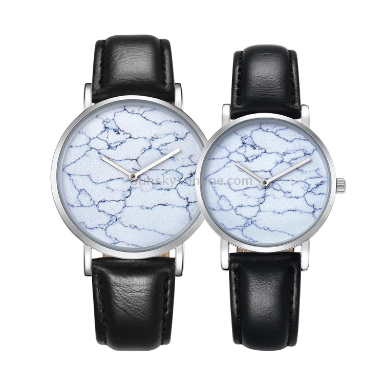 CAGARNY 6812 Round Dial Alloy Silver Case Fashion Couple Watch Men