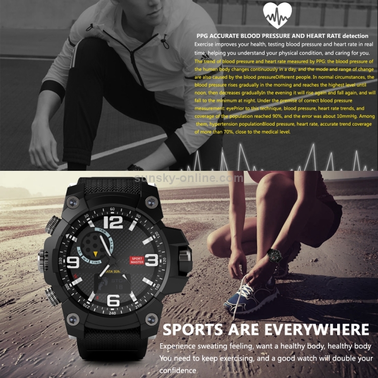 Montre intelligente de moniteur de pression artérielle Bluetooth