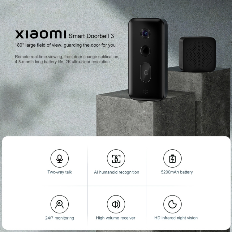 Original Xiaomi Smart Doorbell 3 - 3