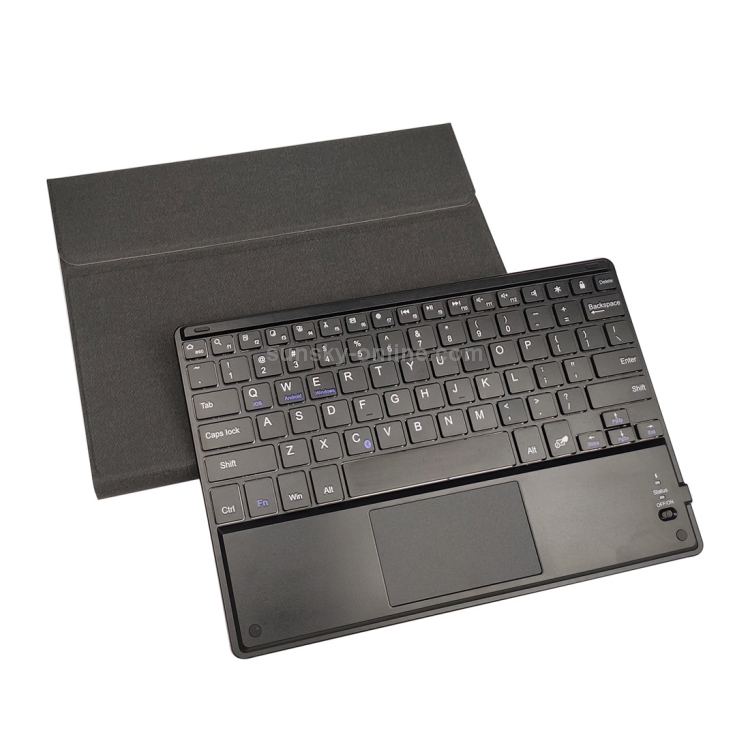 RK102C Detachable Magnetic Plastic Bluetooth Keyboard with Touchpad + Silk Pattern TPU Tablet Case for iPad 10.2, with Pen Slot & Bracket(Black) RK102C Detachable Magnetic Plastic Bluetooth Keyboard with Touchpad + Silk Pattern TPU Tablet Case for iPad 10.2, with Pen Slot & Bracket(Black)