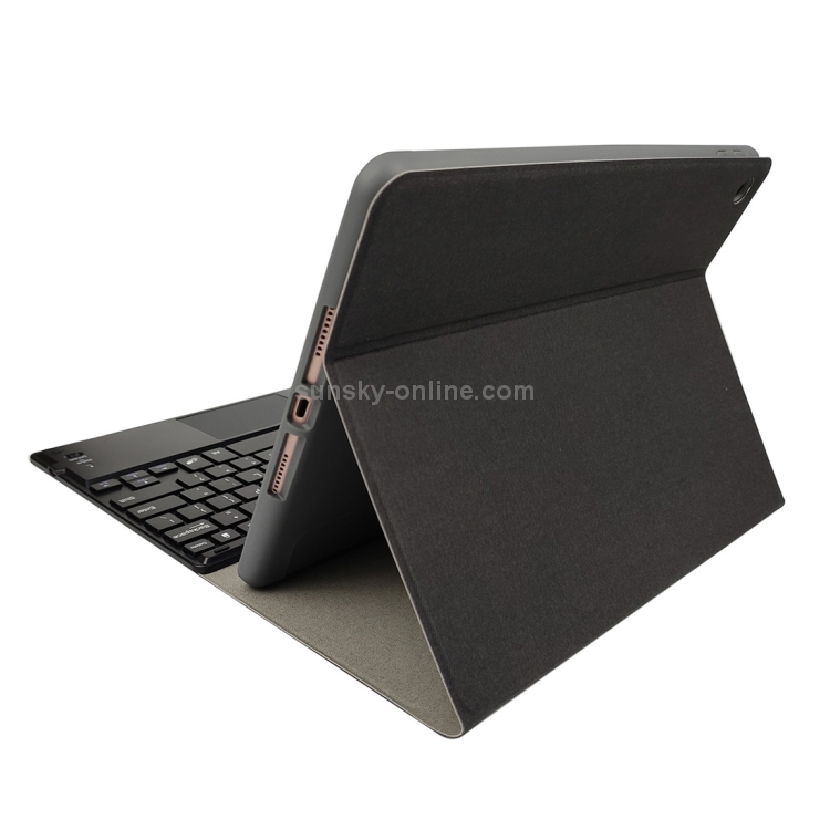 RK102C Detachable Magnetic Plastic Bluetooth Keyboard with Touchpad + Silk Pattern TPU Tablet Case for iPad 10.2, with Pen Slot & Bracket(Black) RK102C Detachable Magnetic Plastic Bluetooth Keyboard with Touchpad + Silk Pattern TPU Tablet Case for iPad 10.2, with Pen Slot & Bracket(Black)
