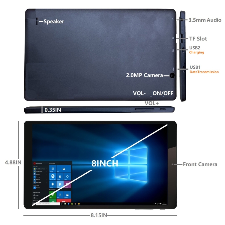 HSD8001 Tablet PC, 8 inch, 4GB+64GB