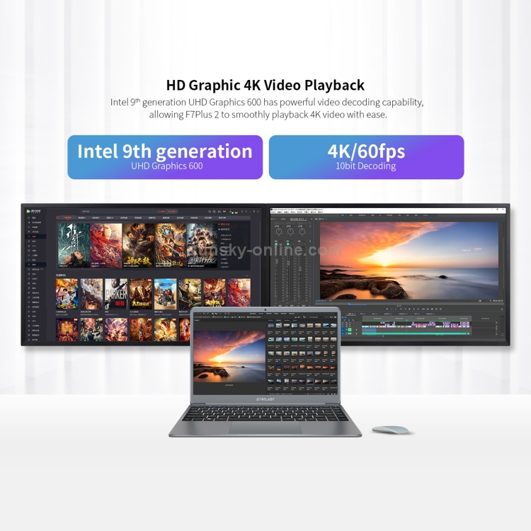 Teclast F7 Plus 2 Laptop, 14.1 inch, 8GB+256GB