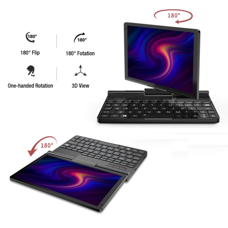 GPD Pocket 3 Ordinateur Portable Mini Tablette PC Écran 8 Pouces i7-1195G7  Prise US