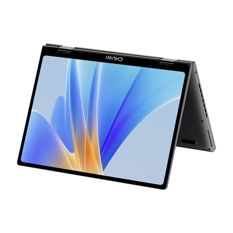 CHUWI MiniBook X Yoga Laptop, 10.8 inch, 12GB+512GB, Windows 10, Intel Celeron  N5100 Quad Core 1.1GHz-1.8GHz, Support WiFi 6 / Bluetooth / TF Card, EU Plug(Dark Gray) - 1