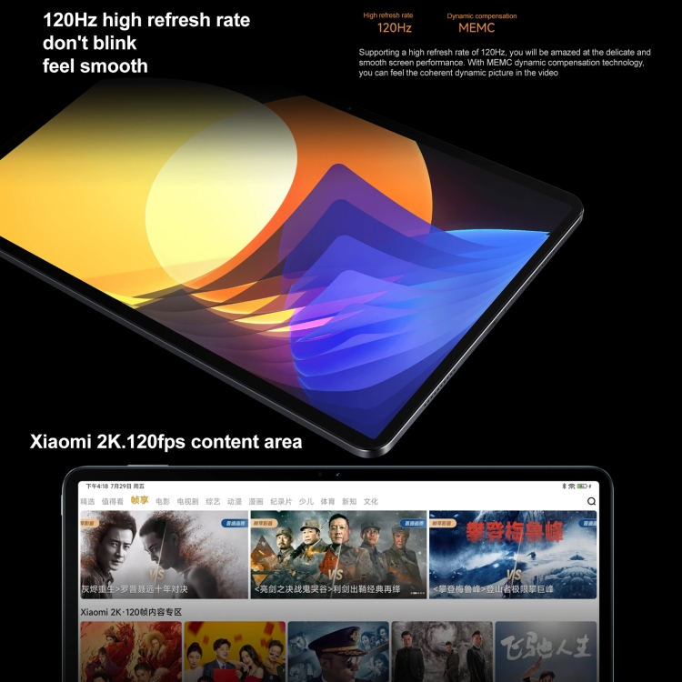 Xiaomi – tablette Mi Pad 5 Pro, 128 go/256 go, processeur Snapdragon 870,  écran 11 pouces