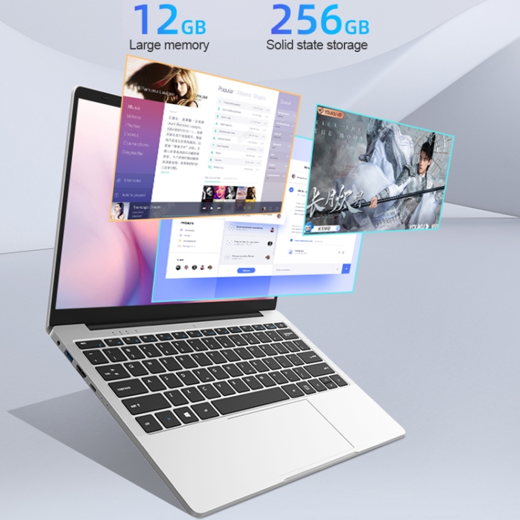 Jumper EZbook S5 Pro Laptop, 14.0 inch, 12GB+256GB, Windows 11 Intel Jasper Lake N5095 Quad Core, Support TF Card & Bluetooth & WiFi & HDMI - 6
