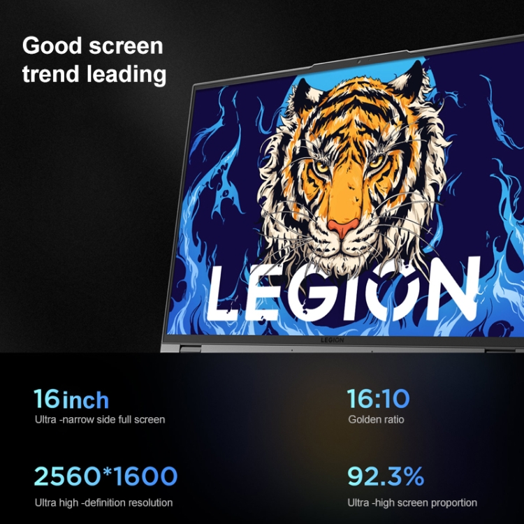 Lenovo LEGION Y9000P 2022 Laptop, 16 inch, 16GB+512GB, Windows 11 Pro, Intel Core i9-12900H 14 Core up to 5.0GHz, NVIDIA GeForce RTX3060 GPU - 8