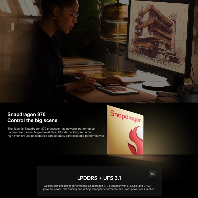 Xiaomi Pad 6, 11,0 pouces, 6 Go + 128 Go, MIUI 14 Qualcomm Snapdragon 870 7 nm Octa Core jusqu'à 3,2 GHz, batterie 8840 mAh, prise en charge BT, WiFi (bleu) - B10