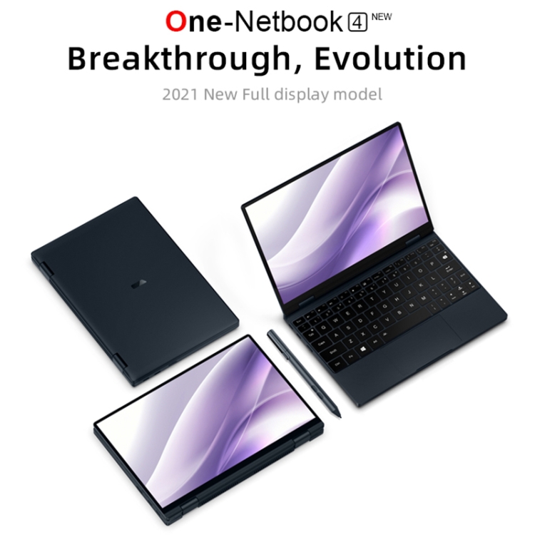 ONE-NETBOOK OneMix 4, 10.1 inch, 16GB+512GB, Windows 10 Home, Intel 11th Core i3, Support Wi-Fi 6 & Bluetooth & Fingerprint Unlock - 1