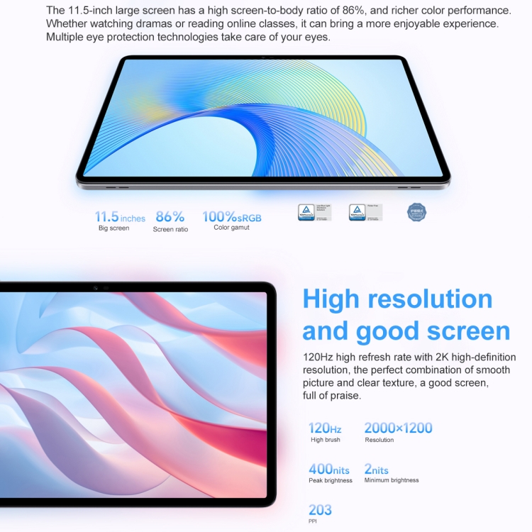 Honor Pad X8 Pro ELN-W09 WiFi, 11,5 pulgadas, 8GB+128GB