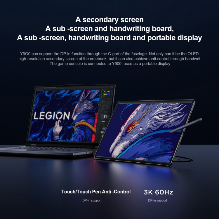 Lenovo LEGION Y900 WIFI Tablet PC, 14.5 inch, 12GB+256GB