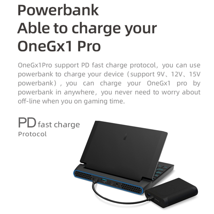 Mini ordinateur portable OneGx1 Pro PC, 7,0 pouces, 16 Go + 512 Go, réseau  5G