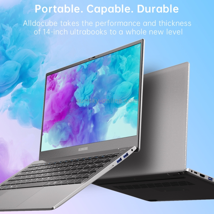 ALLDOCUBE i7Book Laptop, 14 inch, 8GB+256GB, Windows 10 intel Core i7-6660U Dual Core 2.4GHz, Support TF Card & Bluetooth & Dual Band WiFi(Silver) - 5