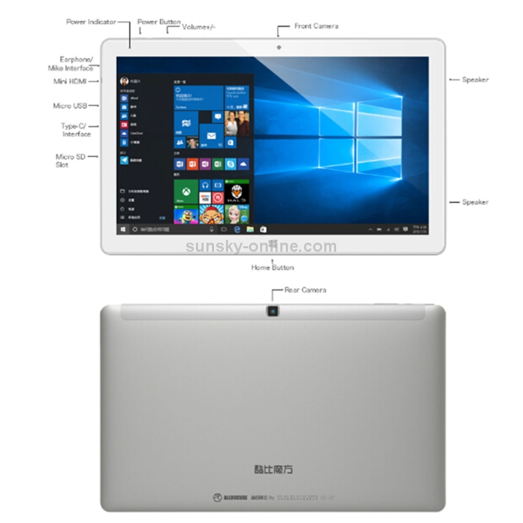 ALLDOCUBE iWork10 Pro Tablet, 10.1 pulgadas, 4GB + 64GB