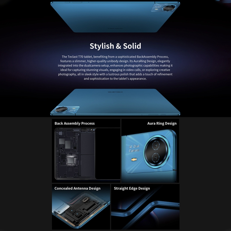 Teclast T70 4G LTE タブレット PC、8GB+256GB、14 インチ Android 14