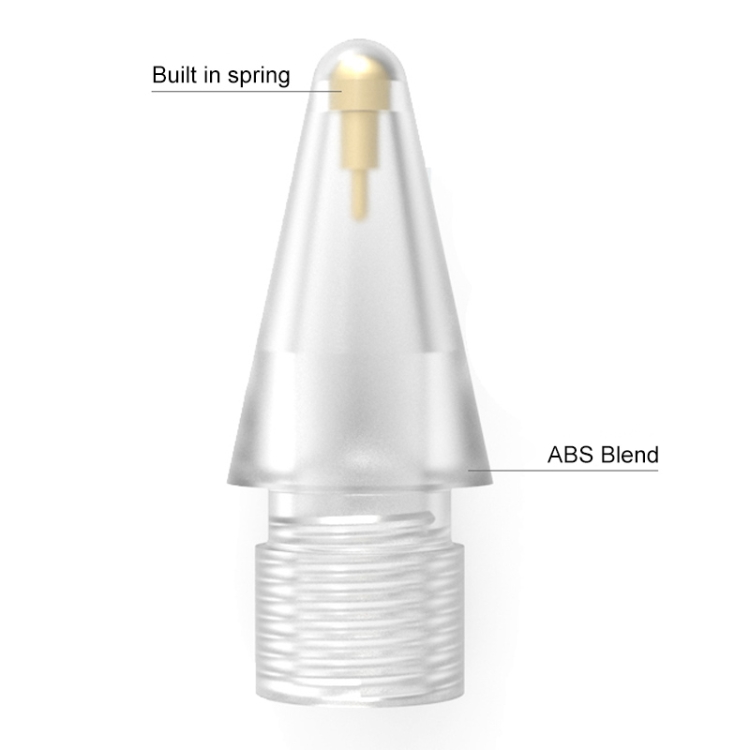 2 in 1 6.0 Brass Needle + 7.0 Brass Spring Short Needle Stylus Pen Tip Set For Apple Pencil 1 / 2 - 1