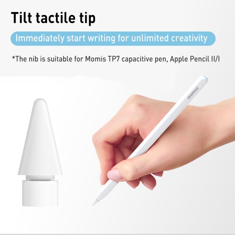 4 PCS MOMAX ONE LINK Magnetic Wireless Charging Capacitive Stylus Pen Tip Set (White) 4 PCS MOMAX ONE LINK Magnetic Wireless Charging Capacitive Stylus Pen Tip Set (White)