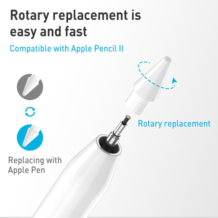 4 PCS MOMAX ONE LINK Magnetic Wireless Charging Capacitive Stylus Pen Tip Set (White) 4 PCS MOMAX ONE LINK Magnetic Wireless Charging Capacitive Stylus Pen Tip Set (White)