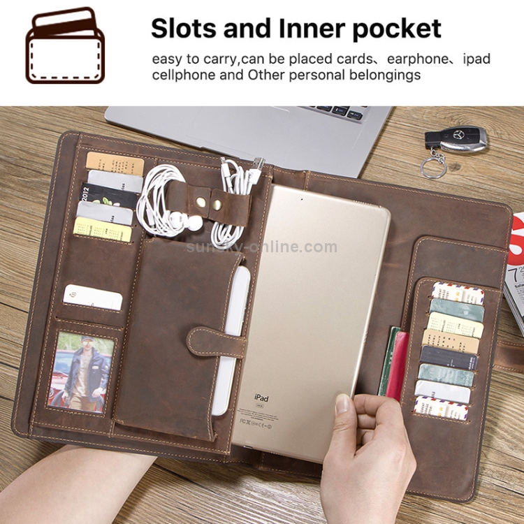 CF2012 For iPad Pro 11 / 10.5 inch Retro Crazy Horse Texture Buckle Multifunctional Tablet PC Protective Leather Case with Photo Holder & Mobile Phone / Notebook / Coin Pockets & Card Slots & Pen Slot CF2012 For iPad Pro 11 / 10.5 inch Retro Crazy Horse Texture Buckle Multifunctional Tablet PC Protective Leather Case with Photo Holder & Mobile Phone / Notebook / Coin Pockets & Card Slots & Pen Slot