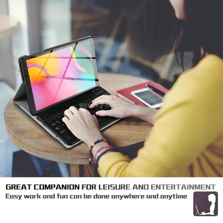 Funda Con Teclado Bluetooth Para Lenovo M10 FHD Plus 10.3" (X606F) | Panel Táctil | Ranura Lápiz | Color Oro