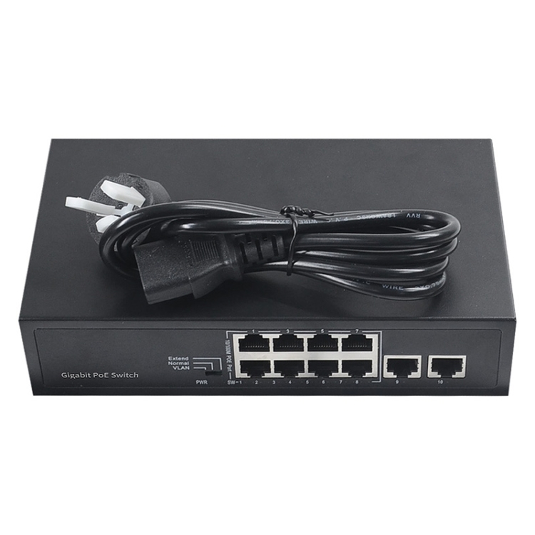 COMFAST CF-SG181P Conmutador Ethernet POE Gigabit de 10 puertos Monitoreo de ancho de banda de plano posterior de 20 Gbps - 1