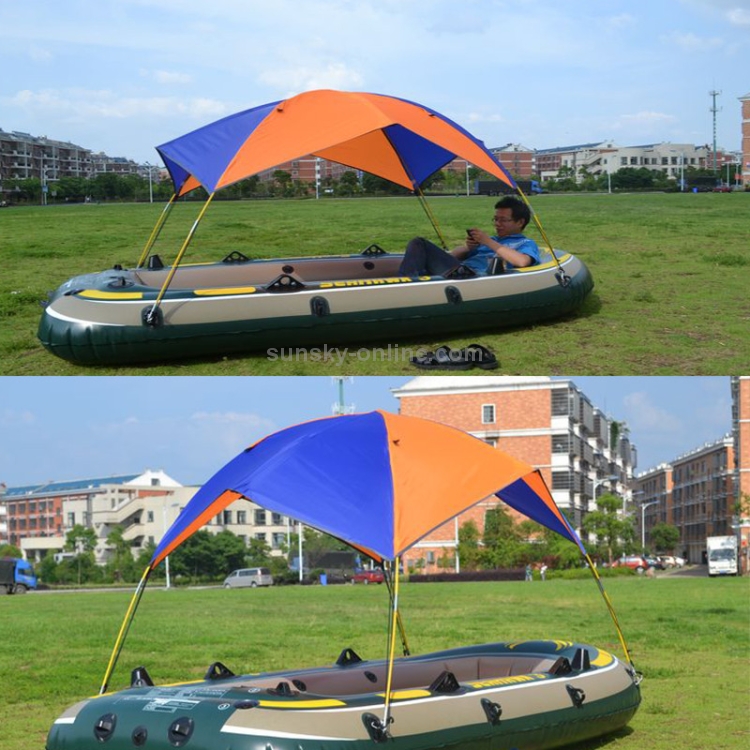 68349 tente de parasol de bateau gonflable en caoutchouc de canoë auvent  pliant pour 3 personnes, le bateau n'est pas inclus