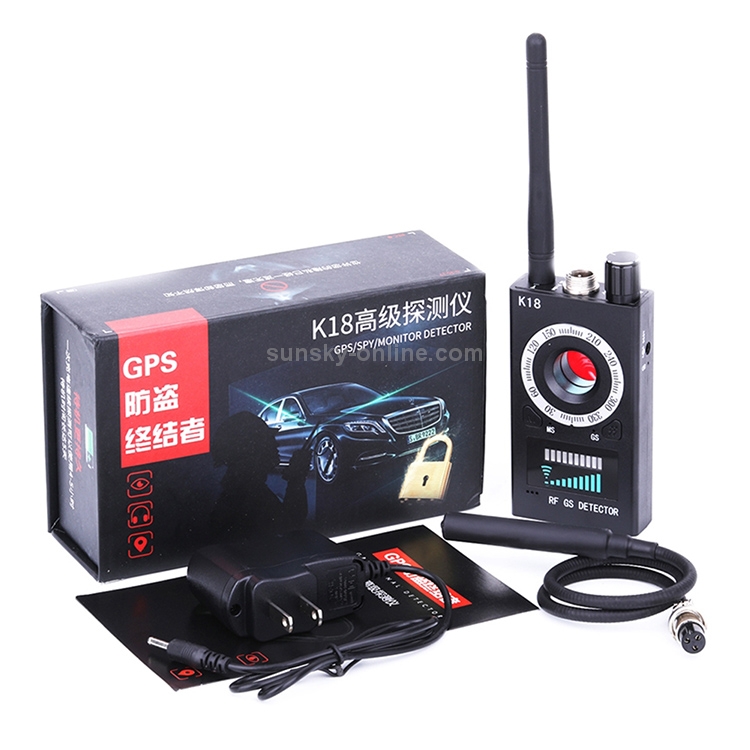 Détecteur de caméra cachée RF sans fil, K19 +, écoute électronique, signal  sonore GSM, traqueur GPS