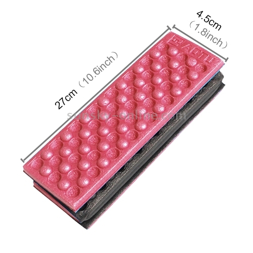 2 PCS Portable Folding Cellular Massage Cushion Outdoors Damp Proof Picnic  Seat Mats EVA Pad(Red)
