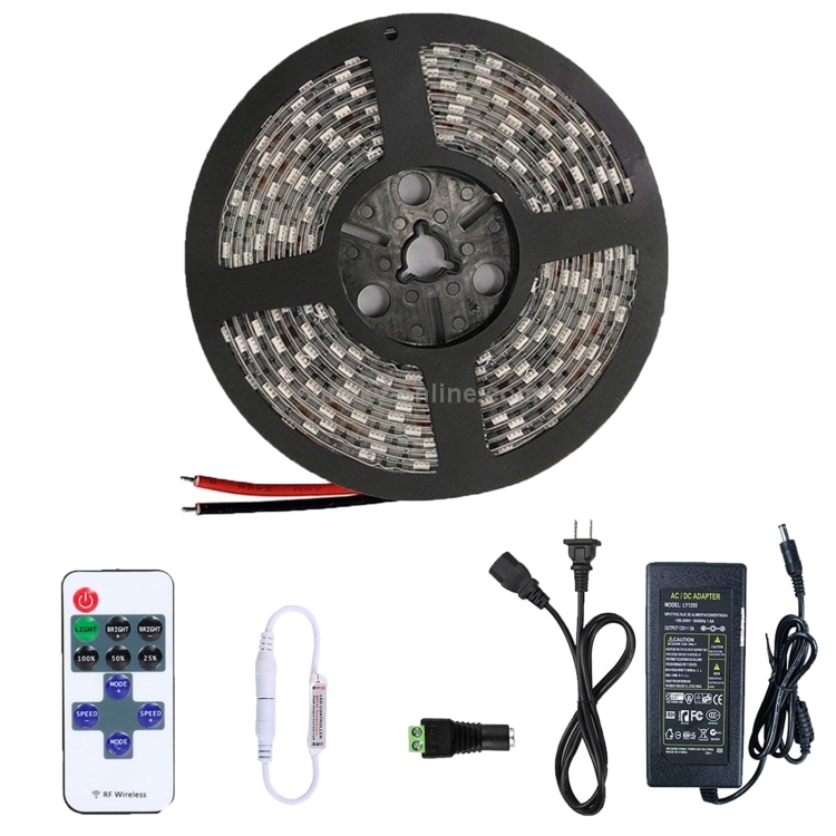 Kit de tira de luz regulable, enchufe estadounidense, sin tiras de luces LED  impermeables, SMD 5050