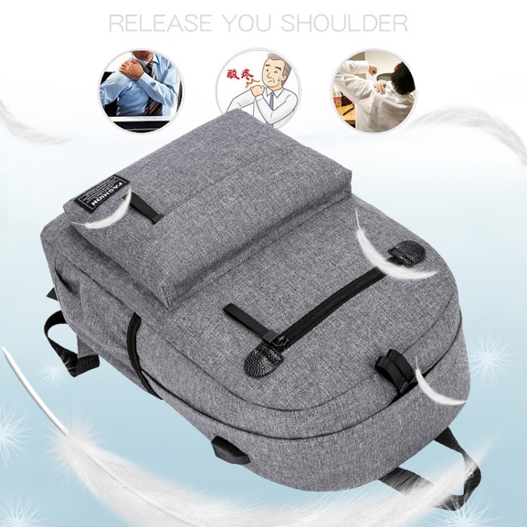 Mochila de viaje con bolsa de hombro doble cómoda multifunción para exteriores con puerto de carga USB externo - 5