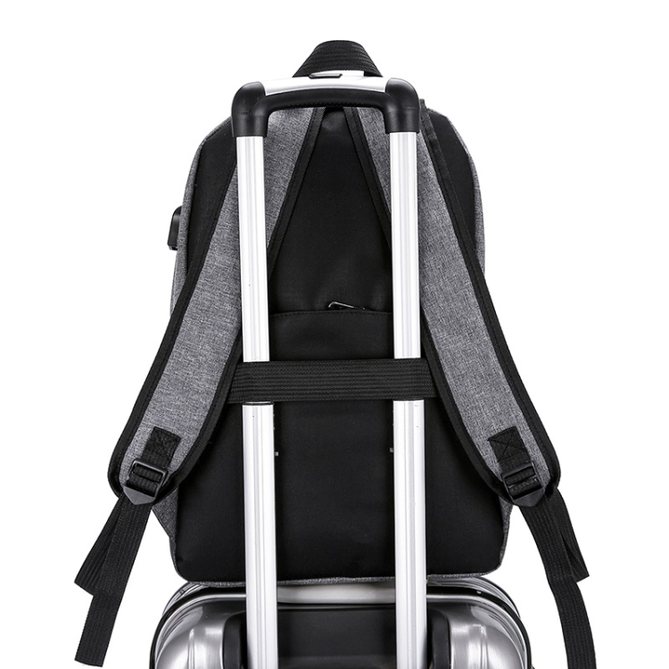 Mochila de viaje con bolsa de hombro doble cómoda multifunción para exteriores con puerto de carga USB externo - 9