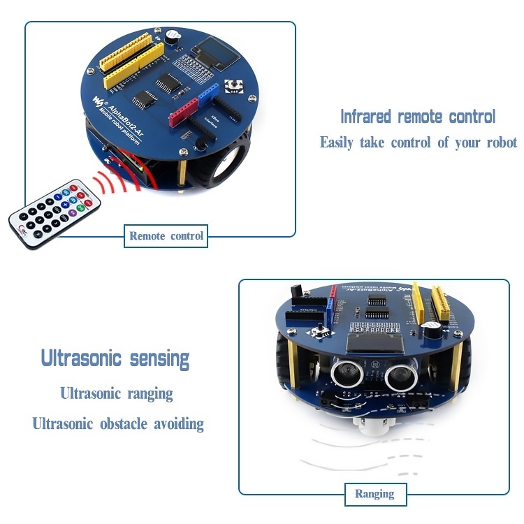 Sunsky Waveshare Alphabot2 Robot Building Kit For Arduino No Arduino Controller 7740