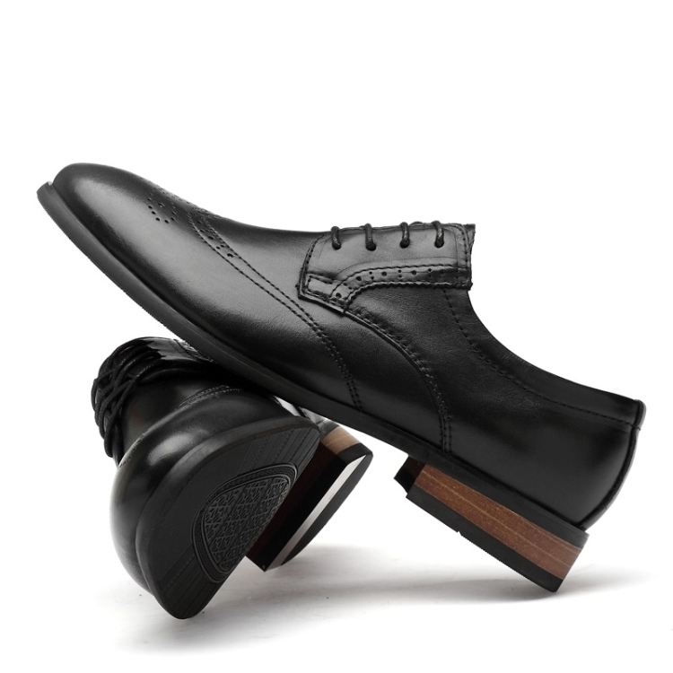 Scarpe Oxford Uomo Eleganti In Pelle Microfibra - Formali Da Sposa E Ufficio Con Punta A Larga - Foto 5