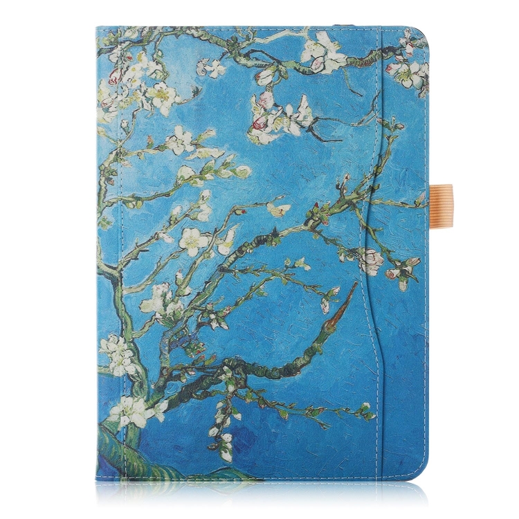 Apricot Flower Pattern Colored Painted Horizontal Flip PU Leather Case for iPad Pro 11 inch, with Holder & Sleep / Wake-up Function Apricot Flower Pattern Colored Painted Horizontal Flip PU Leather Case for iPad Pro 11 inch, with Holder & Sleep / Wake-up Function