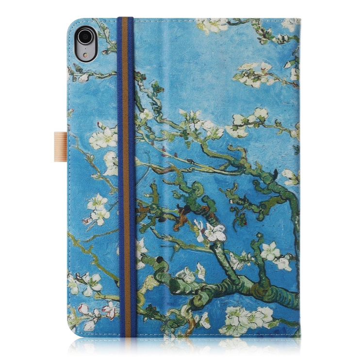 Apricot Flower Pattern Colored Painted Horizontal Flip PU Leather Case for iPad Pro 11 inch, with Holder & Sleep / Wake-up Function Apricot Flower Pattern Colored Painted Horizontal Flip PU Leather Case for iPad Pro 11 inch, with Holder & Sleep / Wake-up Function