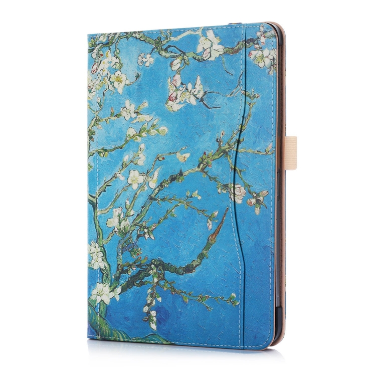 Apricot Flower Pattern Colored Painted Horizontal Flip PU Leather Case for iPad Pro 11 inch, with Holder & Sleep / Wake-up Function Apricot Flower Pattern Colored Painted Horizontal Flip PU Leather Case for iPad Pro 11 inch, with Holder & Sleep / Wake-up Function