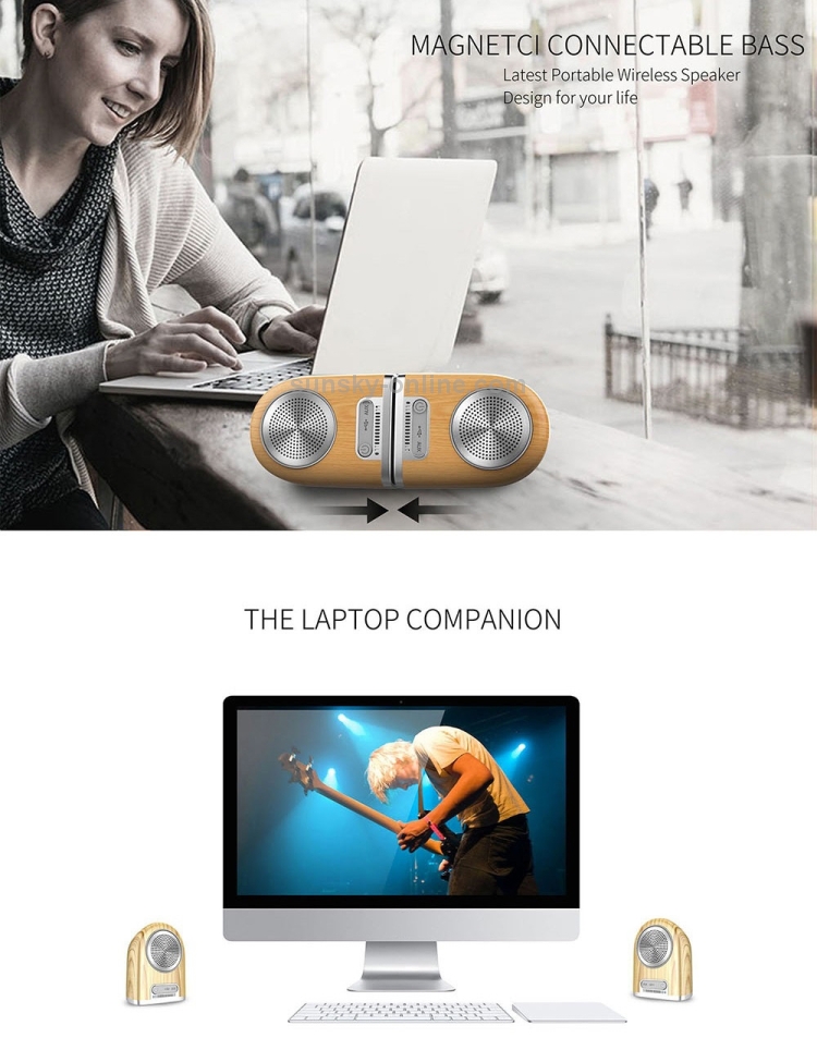 OVEVOワイヤレスBluetoothポータブルLEDスピーカーアンプ4D OVEVOワイヤレスBluetoothポータブルLEDスピーカーアンプ4D