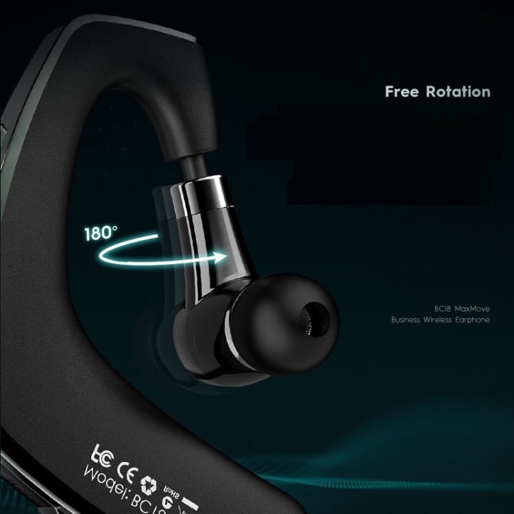 Borofone BC18 Maidong Business Fashion Hanging Ear Type Wireless Bluetooth Music Earphone (Black) Borofone BC18 Maidong Business Fashion Hanging Ear Type Wireless Bluetooth Music Earphone (Black)