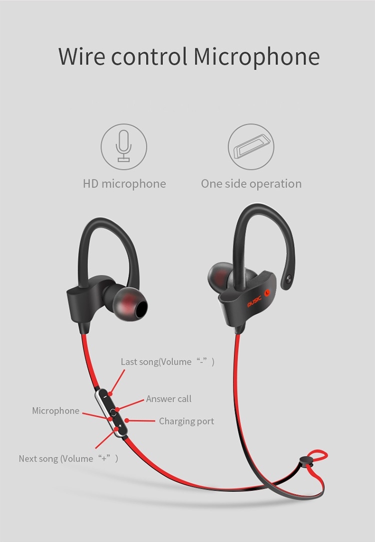 Moloke S2 Hanging Ear Sports Bluetooth Earphones Waterproof Anti-sweat Sound Headset (Blue) Moloke S2 Hanging Ear Sports Bluetooth Earphones Waterproof Anti-sweat Sound Headset (Blue)