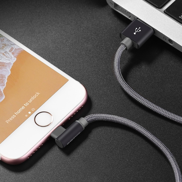 Borofone BX26 8 Pin USB Elbow Charging Data Cable for iPhone X, iPhone 8 & 8 Plus, iPhone 7 & 7 Plus, iPhone 6 & 6s, iPhone 6 Plus & 6s Plus (Gold) Borofone BX26 8 Pin USB Elbow Charging Data Cable for iPhone X, iPhone 8 & 8 Plus, iPhone 7 & 7 Plus, iPhone 6 & 6s, iPhone 6 Plus & 6s Plus (Gold)
